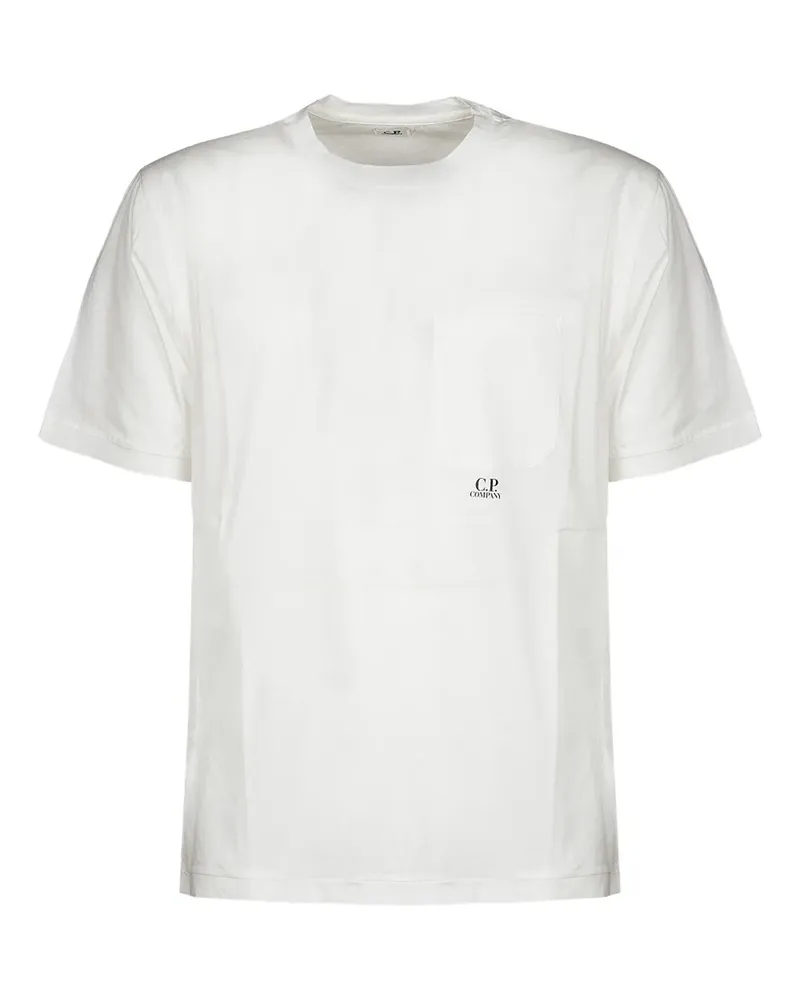 C.P. Company T-Shirt mit Logo-Print - Weiß Weiß