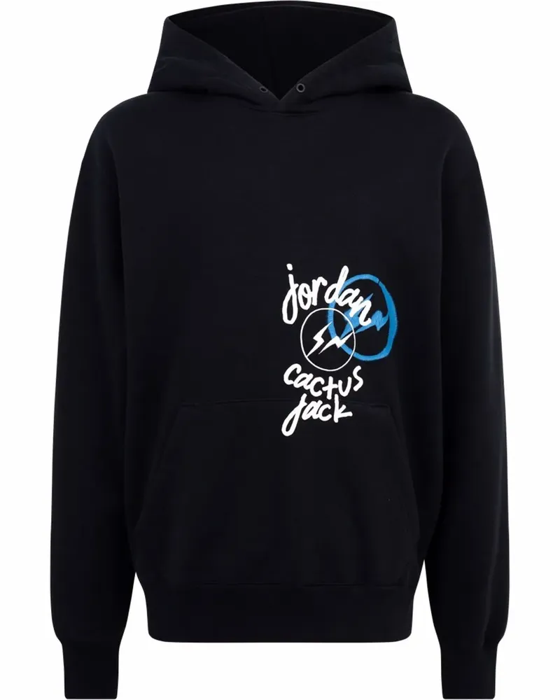 Travis Scott x Jordan x Fragment Hoodie - Schwarz Schwarz