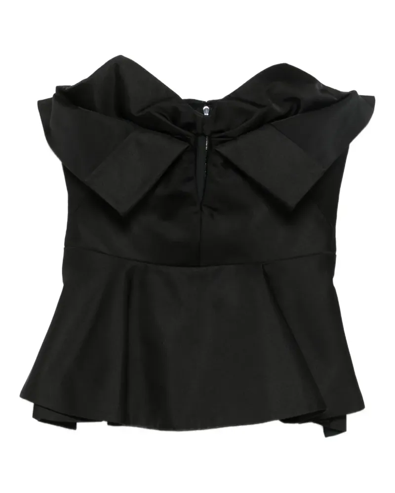 Alexander McQueen Oberteil mit Schleife - Schwarz Schwarz
