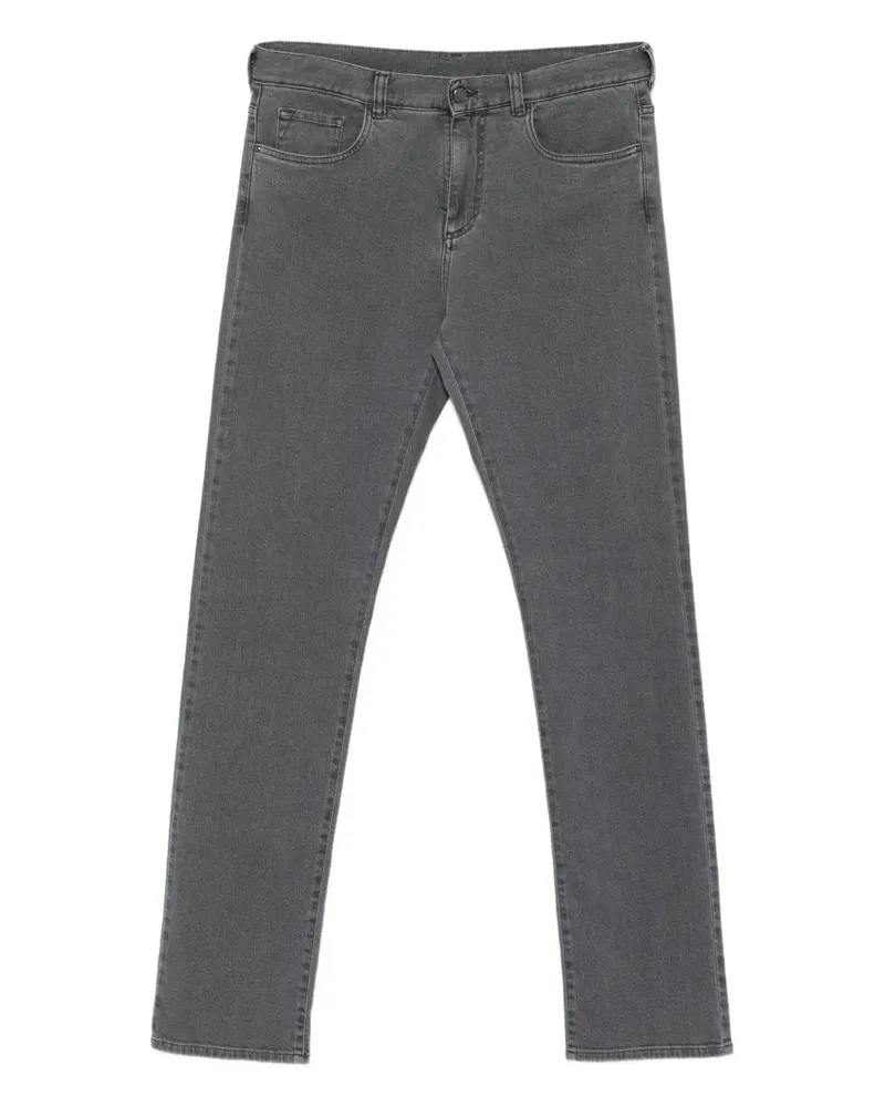 Canali Klassische Jeans - Grau Grau