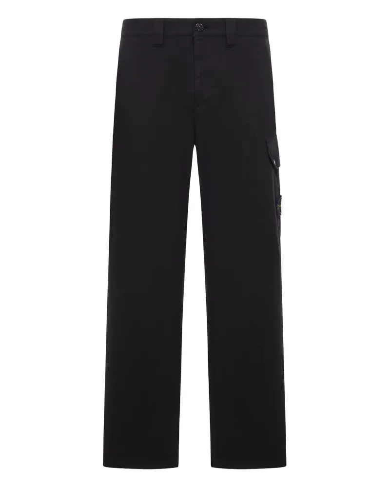 Stone Island Cargohose mit geradem Bein - Schwarz Schwarz