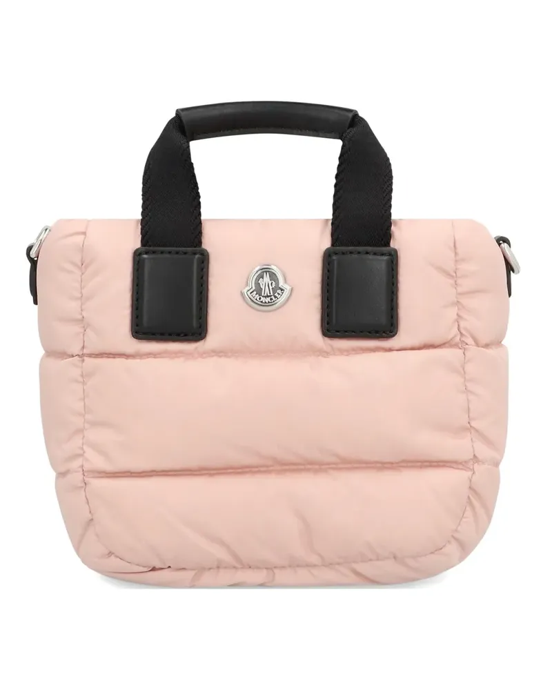 Moncler logo-patch tote bag - Rosa Rosa
