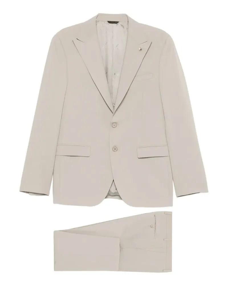 Manuel Ritz single-breasted peak-lapel suit - Nude Nude