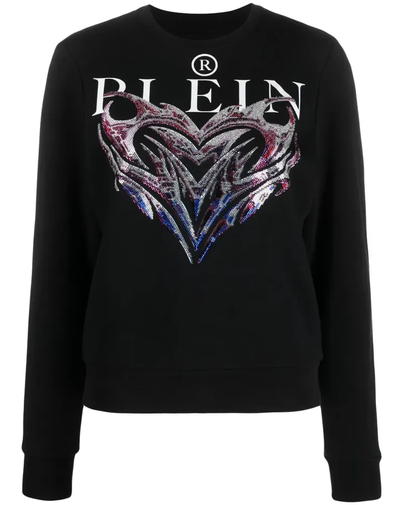 Philipp Plein Sweatshirt mit Logo - Schwarz Schwarz