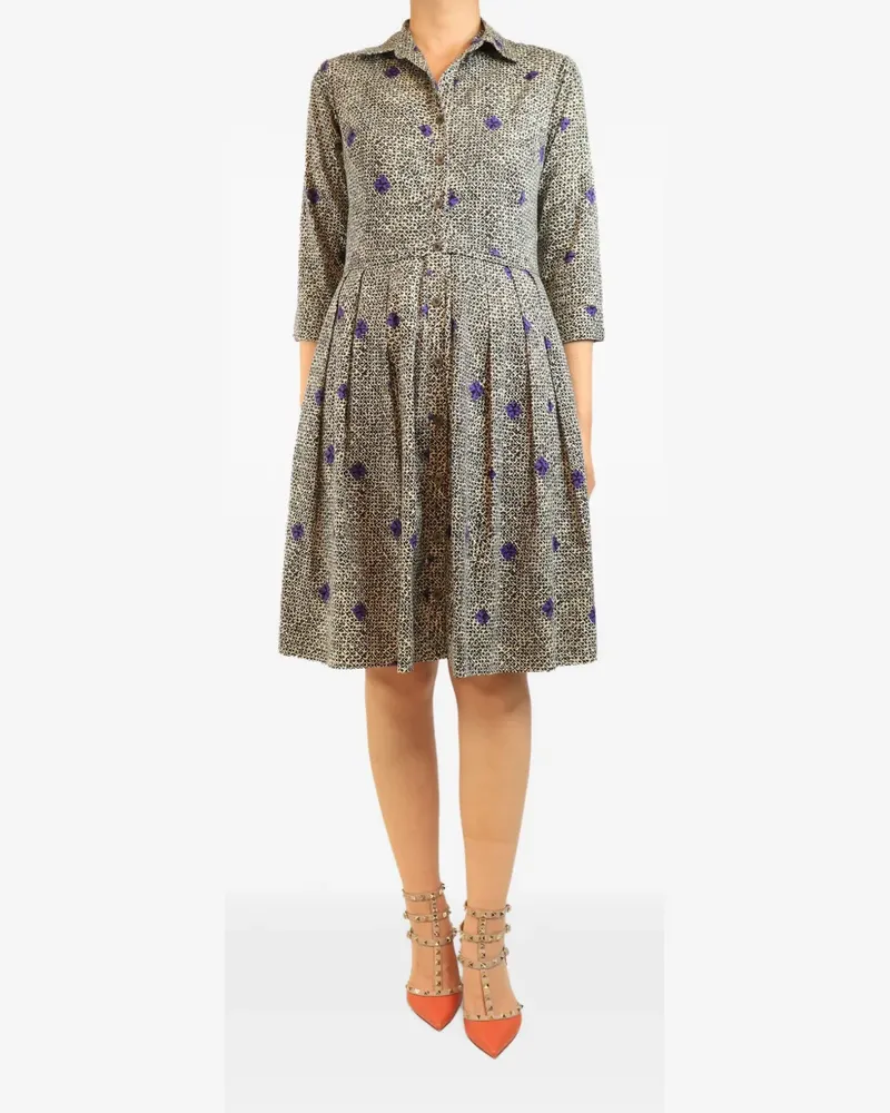 Samantha Sung Midikleid mit Print - Nude Nude
