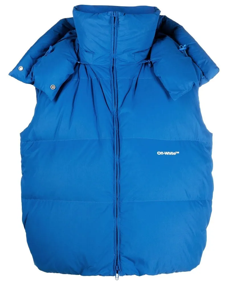 OFF-WHITE Bounce Daunenjacke mit Kapuze - Blau Blau