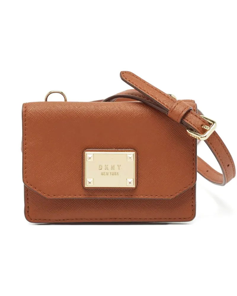 DKNY 2024 Umhängetasche aus Leder - Braun Braun