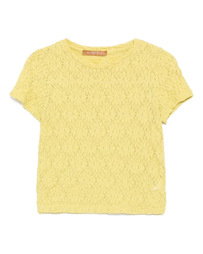 REJINA PYO Adina T-Shirt - Gelb Gelb