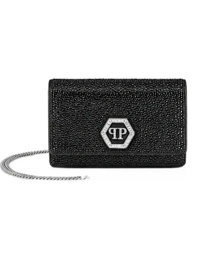 Philipp Plein Hexagon Taschenmix mit Strass - Schwarz Schwarz