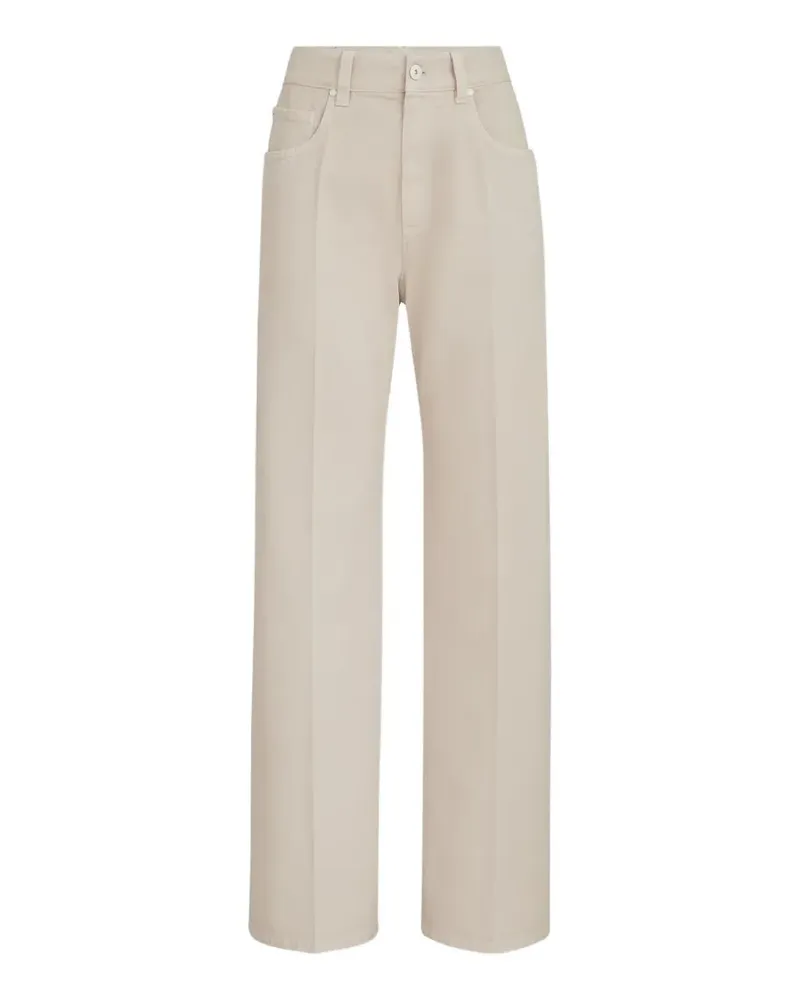 Brunello Cucinelli Moderne Hose aus gefärbtem Denim - Nude Nude