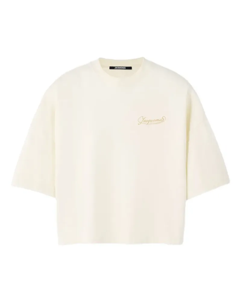 Jacquemus Corto Cropped-T-Shirt - Nude Nude