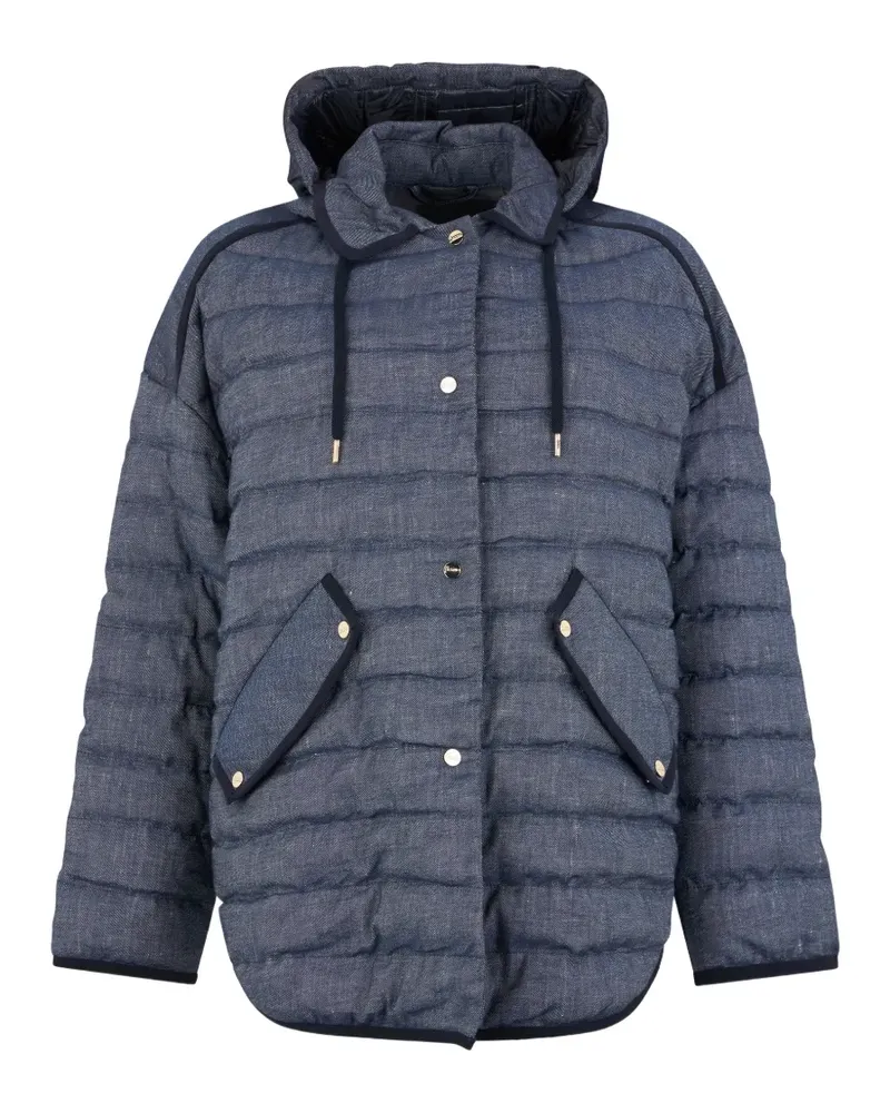 Herno hood front-pockets jacket - Blau Blau