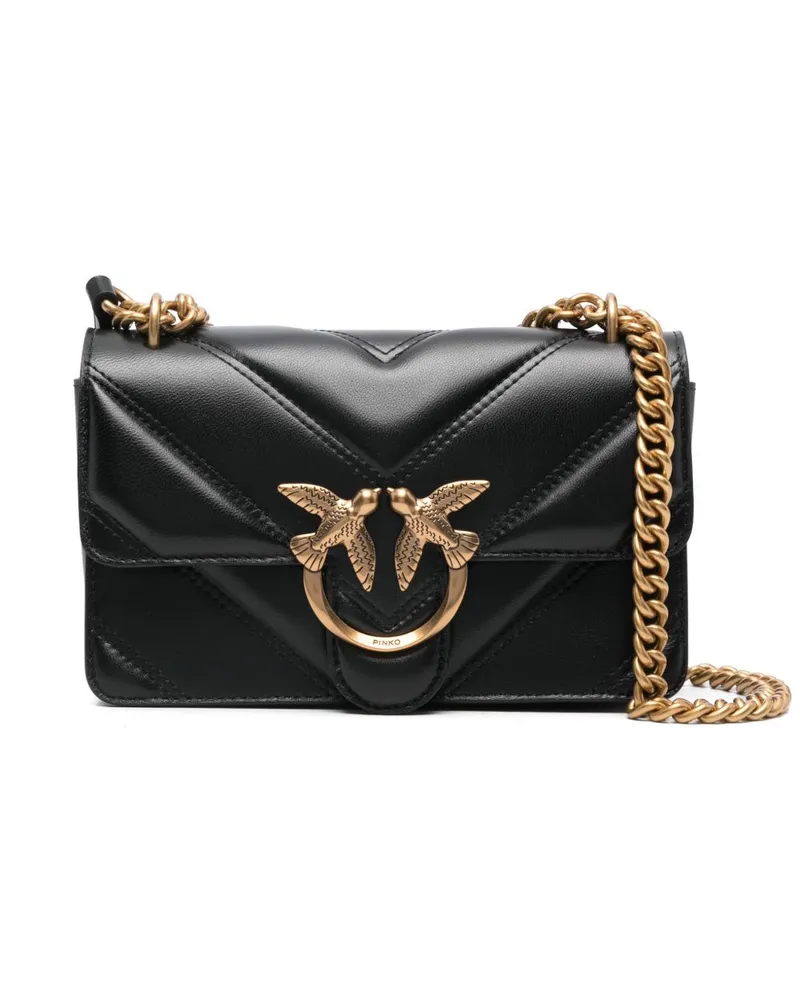 Pinko Mini Love One Umhängetasche - Schwarz Schwarz