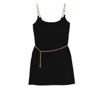 Kleid mit Kettengürtel - Schwarz