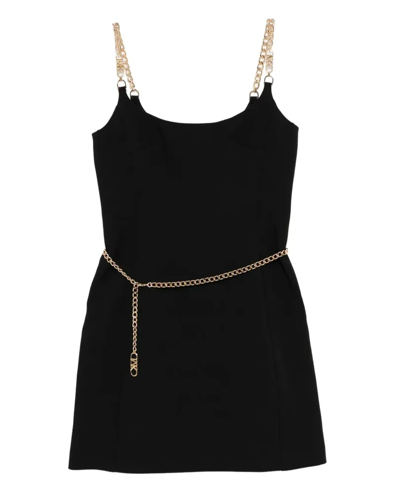 Michael Kors Kleid mit Kettengürtel - Schwarz Schwarz