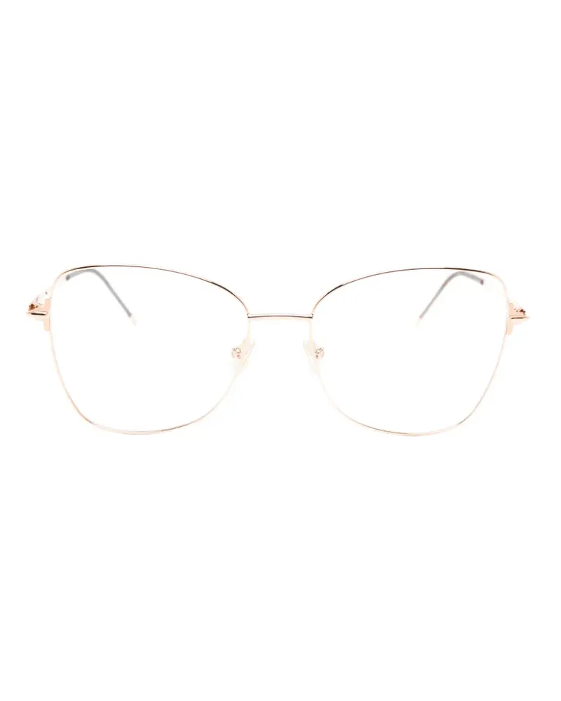 HUGO BOSS Brille mit geometrischem Gestell - Rosa Rosa