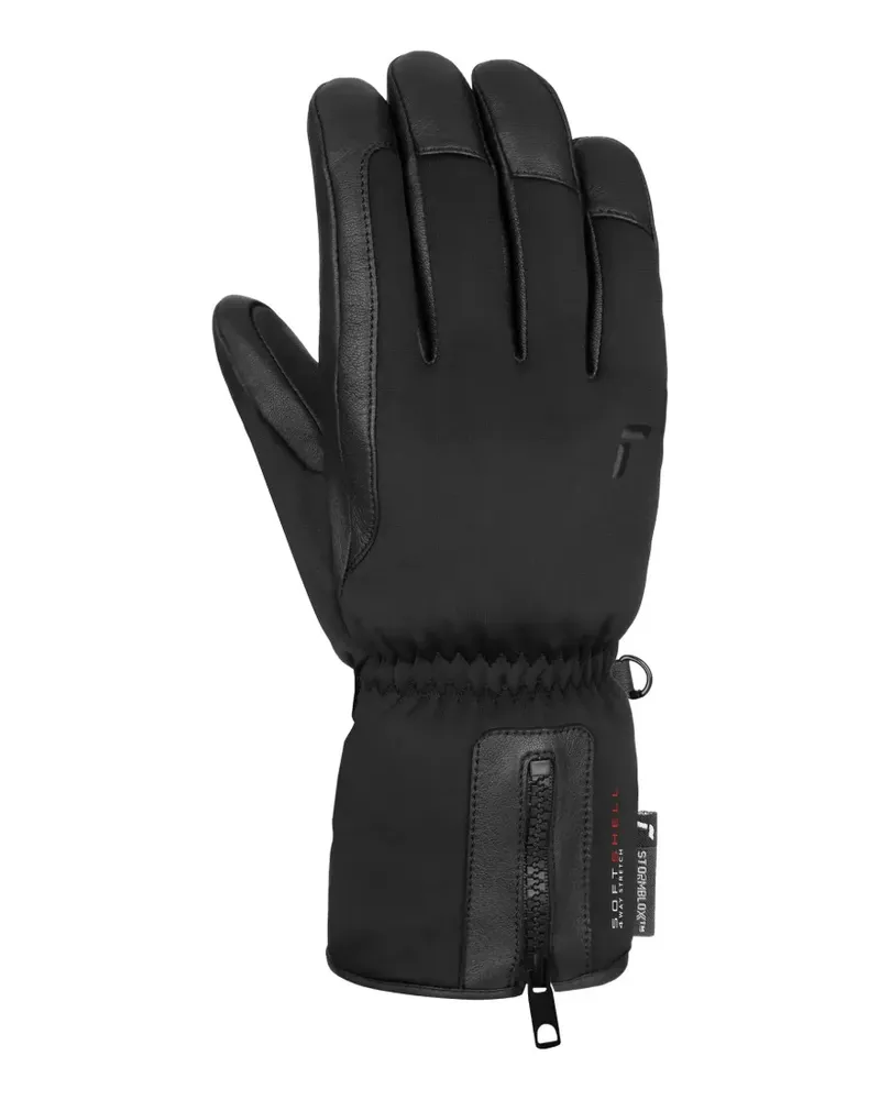 Reusch zip leather gloves - Schwarz Schwarz