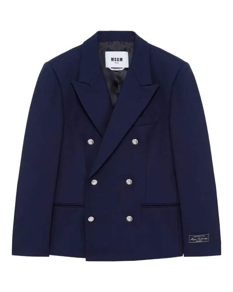 MSGM Doppelreihiges Sakko - Blau Blau