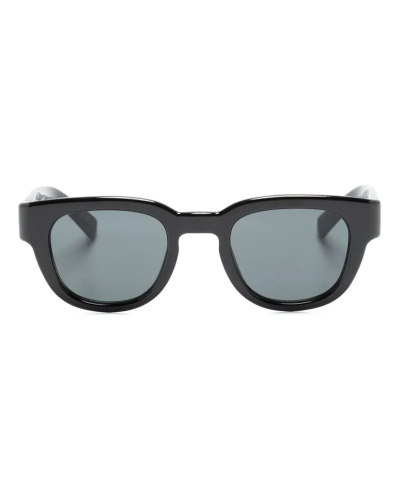 Saint Laurent 675 Sonnenbrille mit eckigem Gestell - Schwarz Schwarz