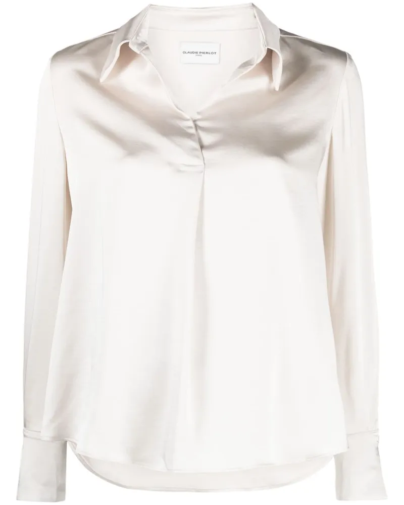 Claudie Pierlot Fließende Bluse - Nude Nude