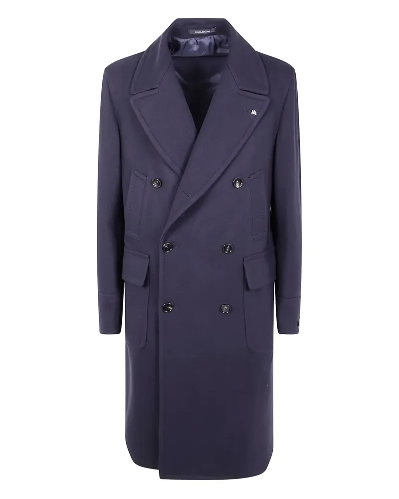 Tagliatore long-sleeves double-breasted coat - Blau Blau