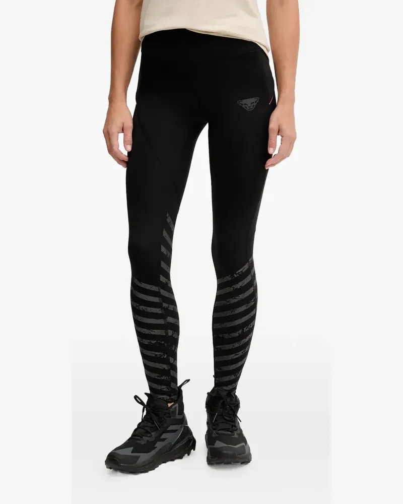 Dynafit trail reflective striped performance trousers - Schwarz Schwarz