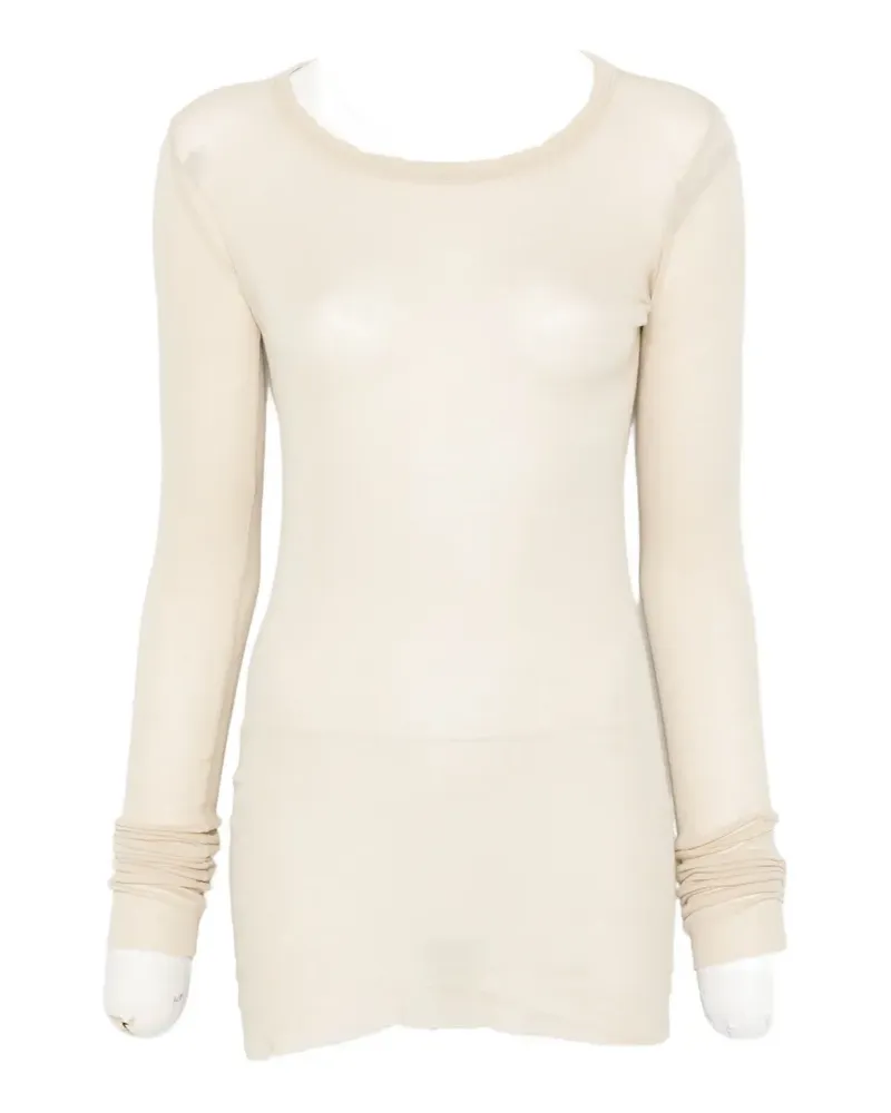Rick Owens round-neck top - Nude Nude
