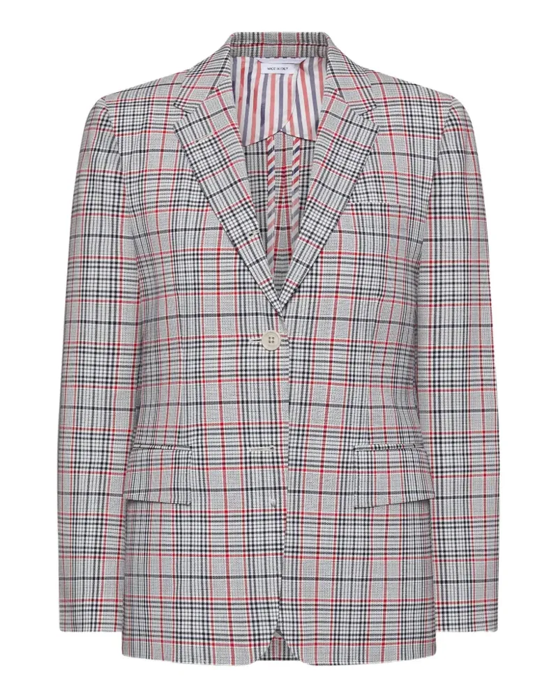 Thom Browne Kariertes Sakko - Grau Grau