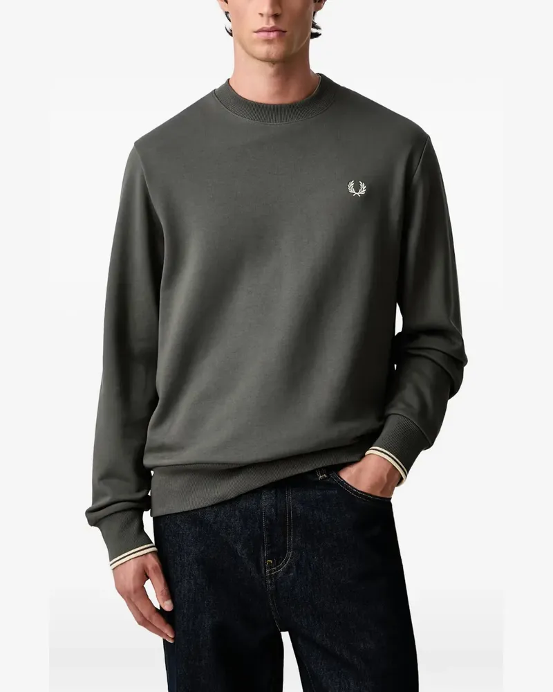 Fred Perry embroidered-logo sweater - Grün Grün