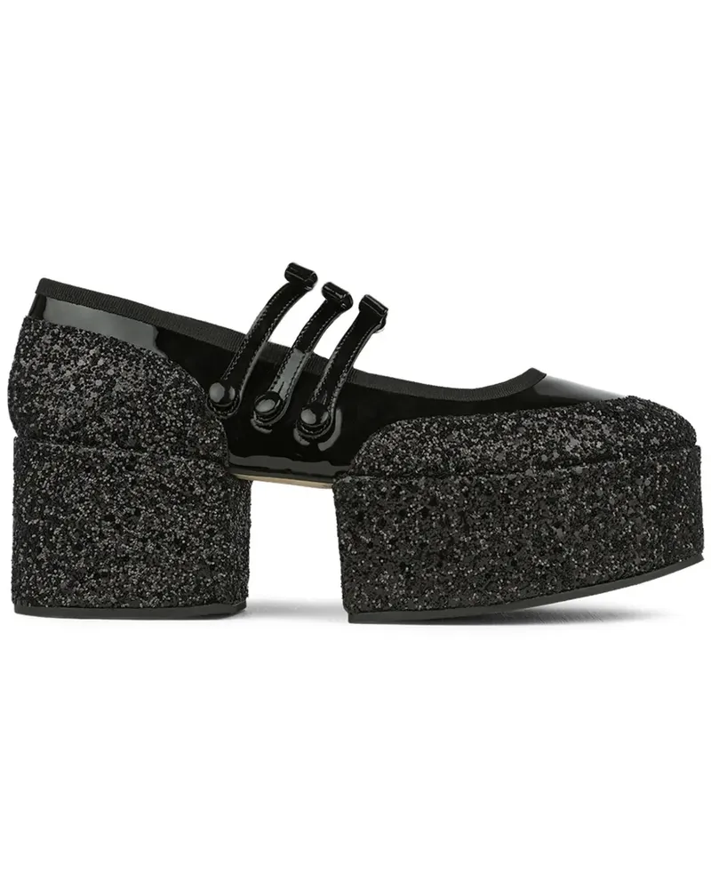 Noir Kei Ninomiya Verzierte Loafer - Schwarz Schwarz