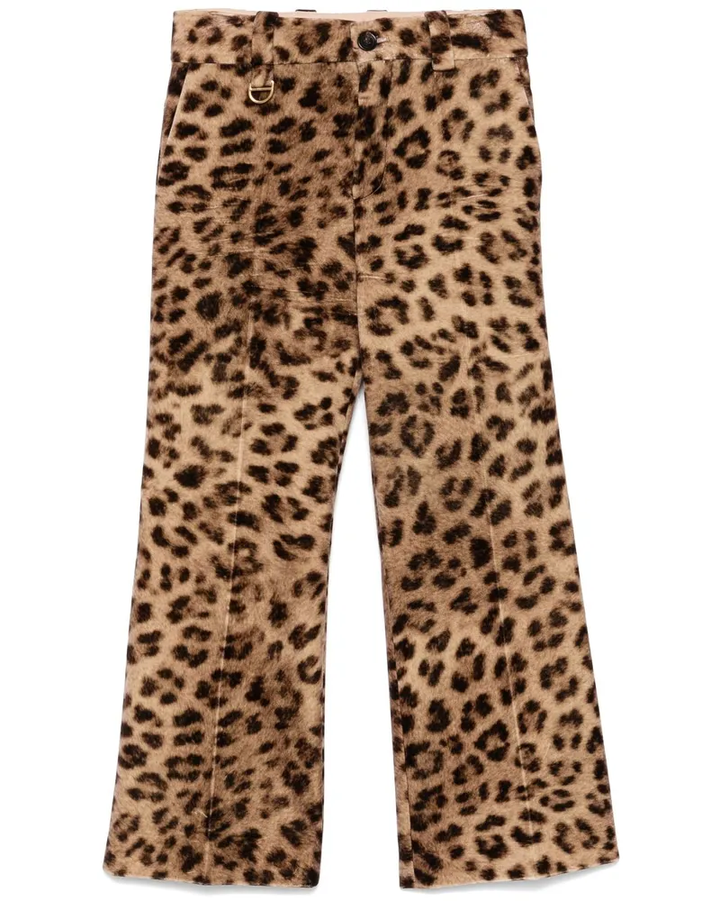 Chloé Hose mit Leoparden-Print - Braun Braun