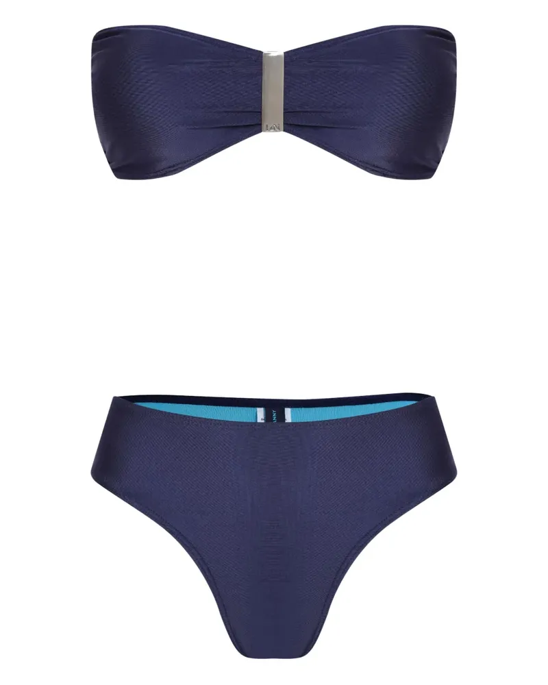 Lygia & Nanny Bikini mit Bandeau-Detail - Blau Blau