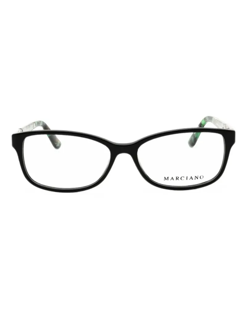 MARCIANO Los Angeles rectangle-frame glasses - Schwarz Schwarz