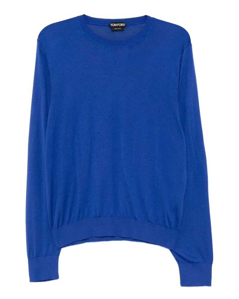 Tom Ford T-Shirt aus Seide - Blau Blau