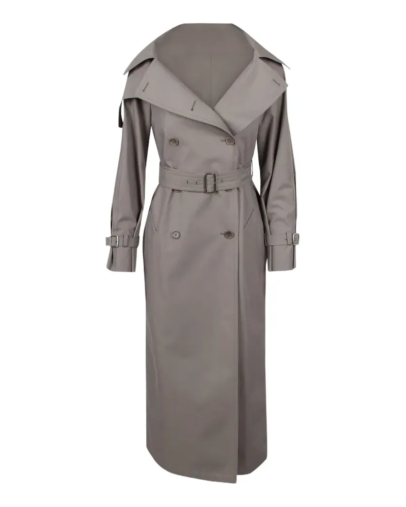 Max Mara Pancia belted double-breasted trench coat - Grau Grau