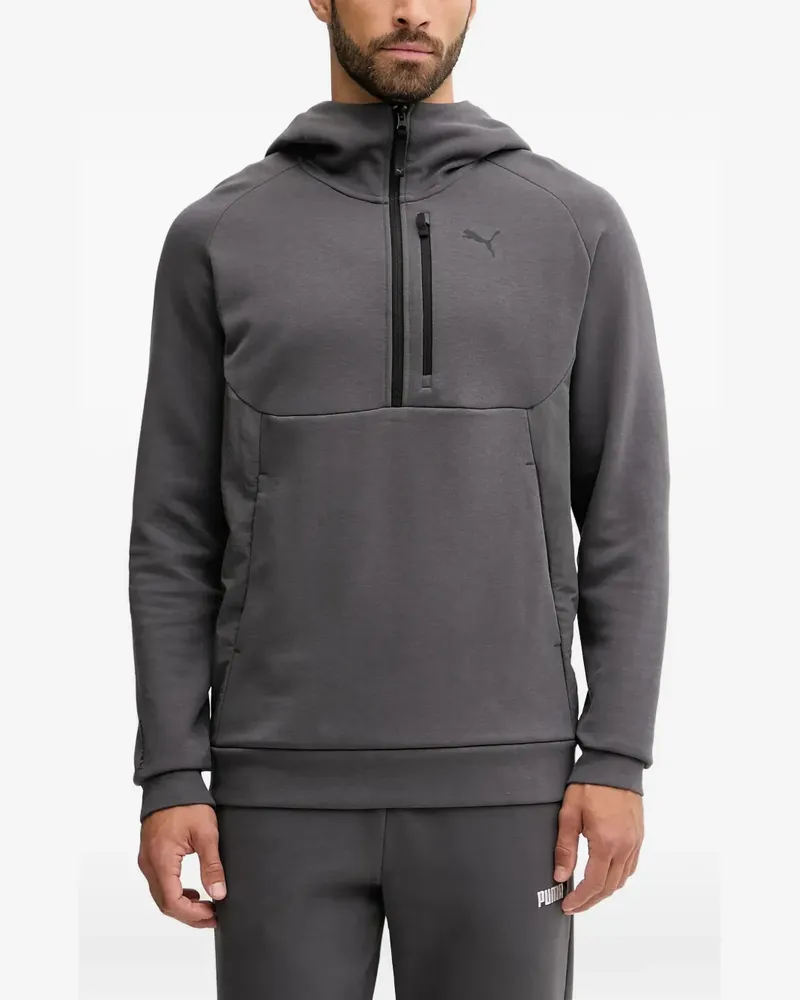 Puma Hoodie mit Logo-Print - Grau Grau