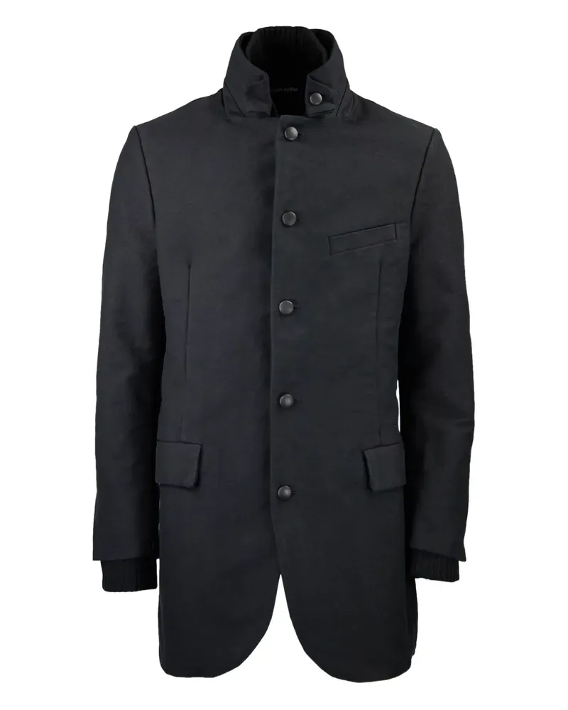 Hannes Roether button pocket coat - Schwarz Schwarz