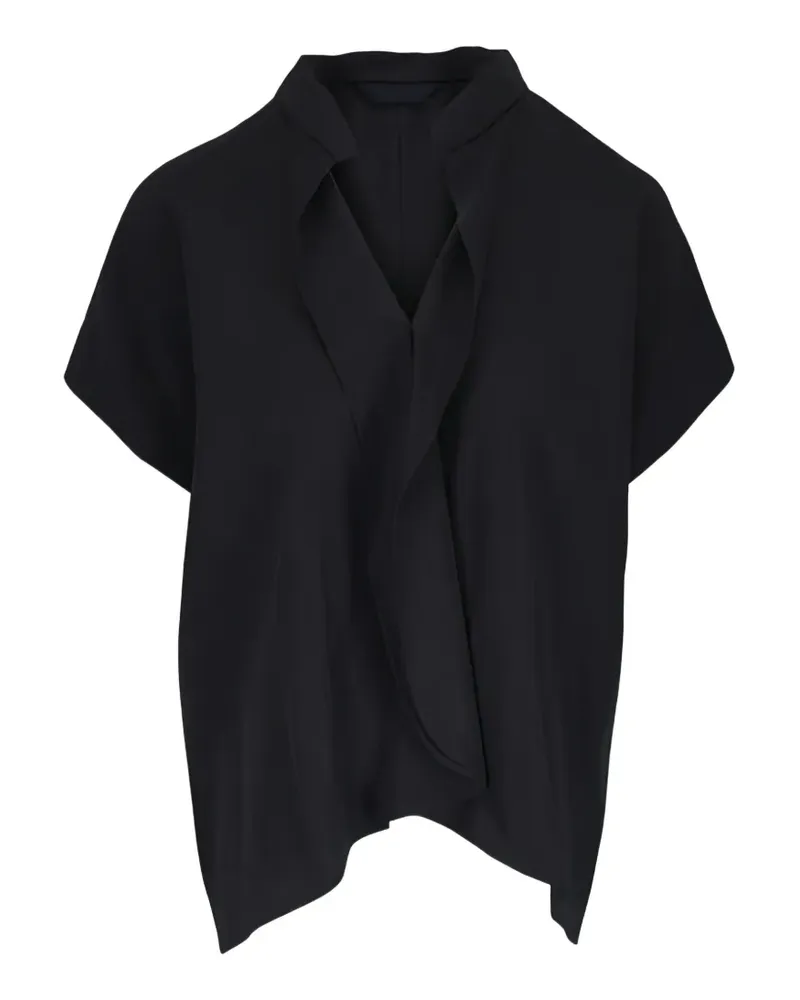 Zero + Maria Cornejo V-neck top - Schwarz Schwarz