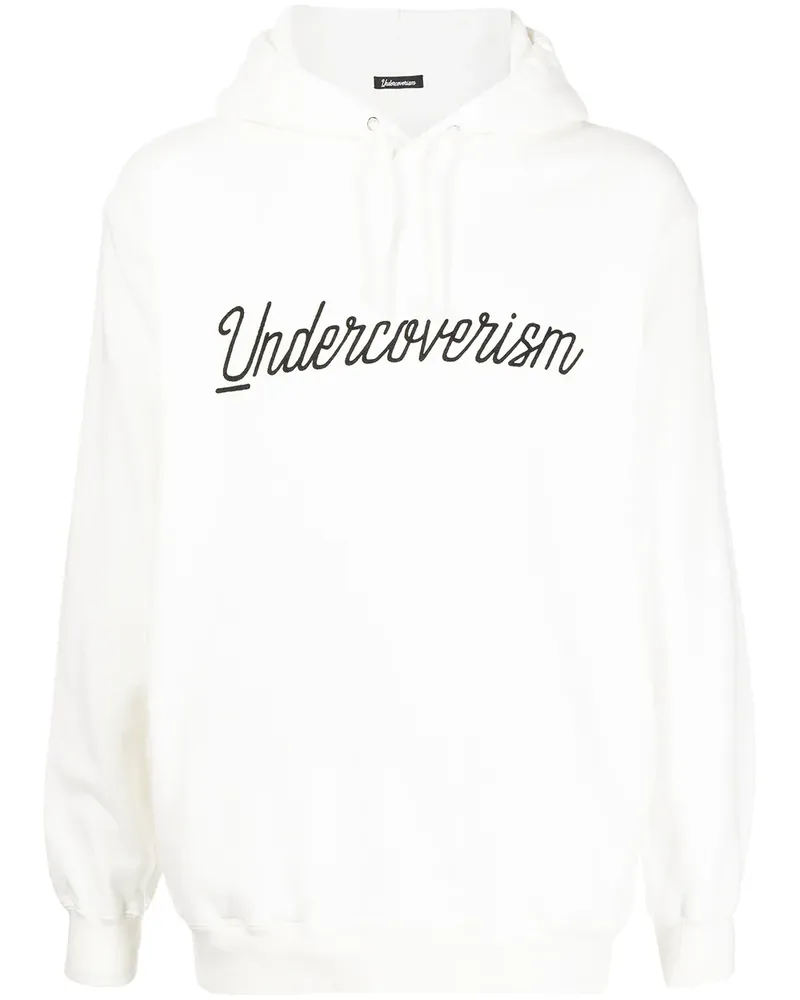 Undercover Hoodie mit Logo-Print - Weiß Weiß