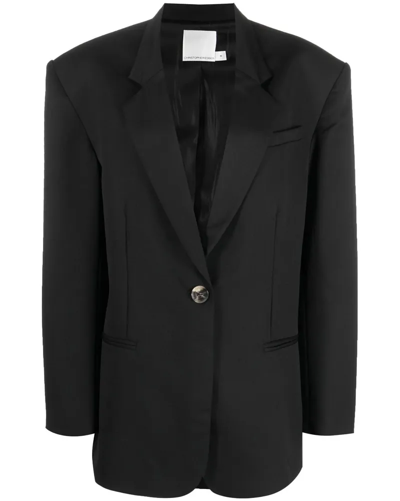 Christopher Esber The Bermuda Oversized-Blazer Schwarz