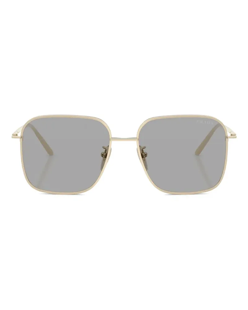 Prada Sonnenbrille mit eckigem Gestell - Gold Gold