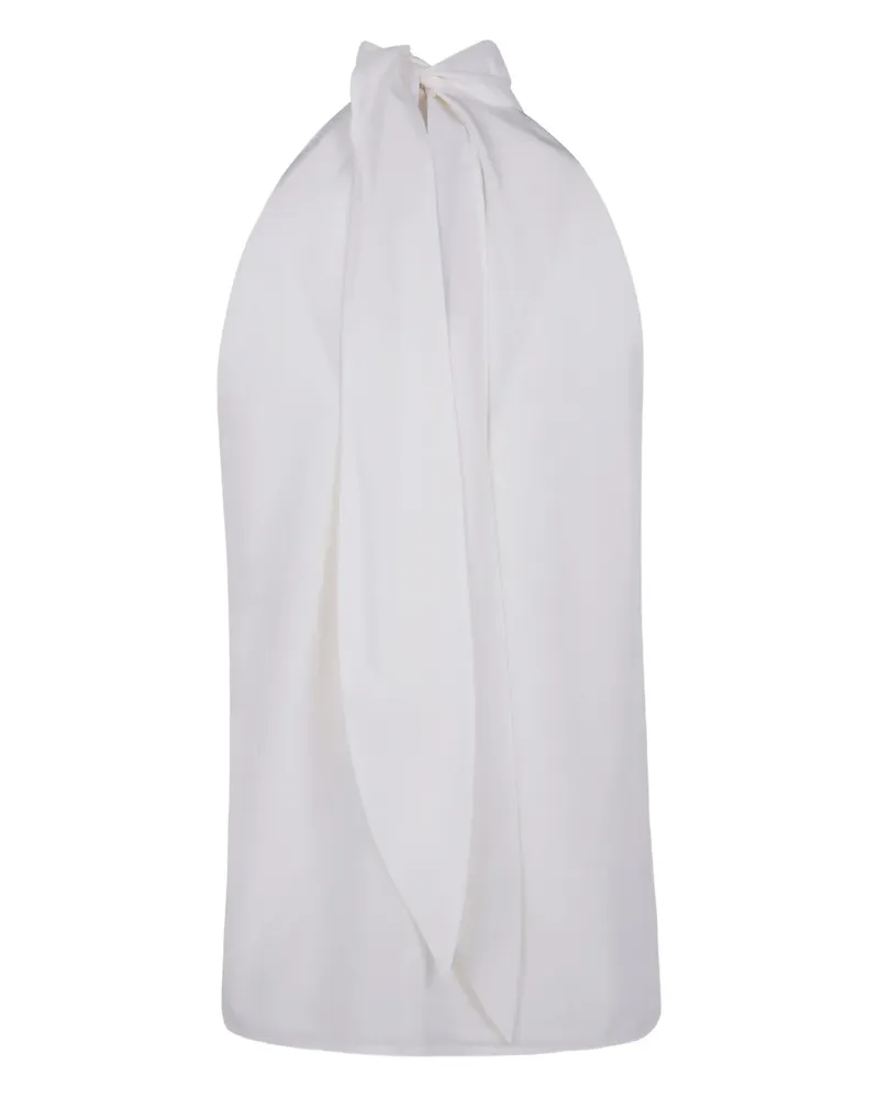 Max Mara Neckholder-Top - Weiß Weiß