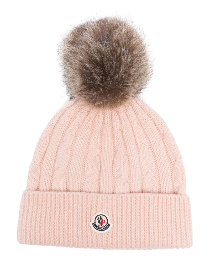 Moncler Gestrickte Beanie - Rosa Rosa