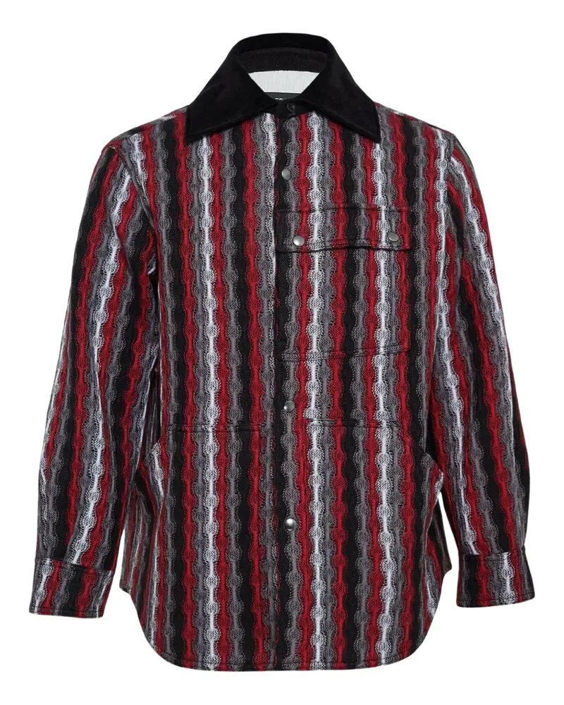 Andersson Bell Gestricktes Hemd mit Streifen - Rot Rot