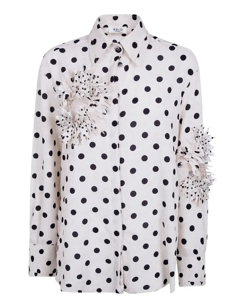 Aviù polka-dot pattern shirt - Nude Nude