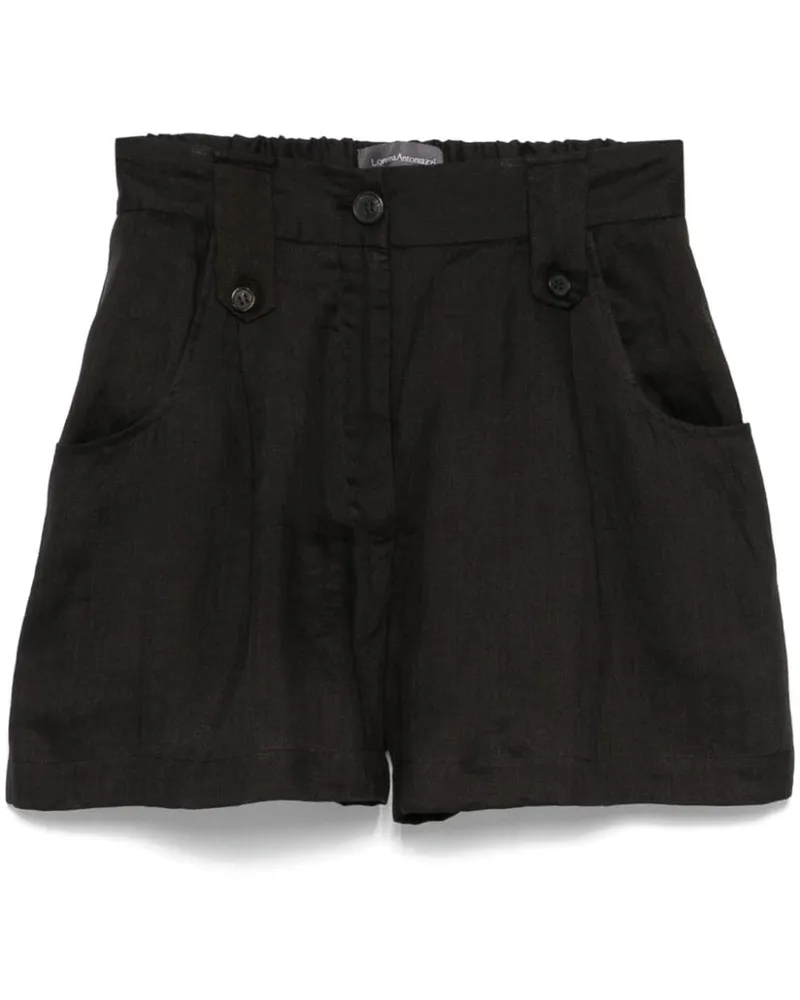 Lorena Antoniazzi Shorts aus Ramie - Schwarz Schwarz