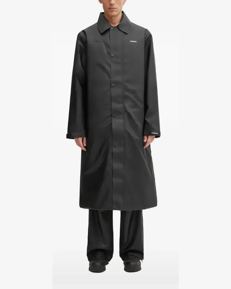 RAINS x Umbro buttoned raincoat - Schwarz Schwarz