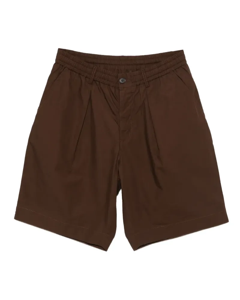 Universal Works Plissierte Shorts mit Bundfalten - Braun Braun