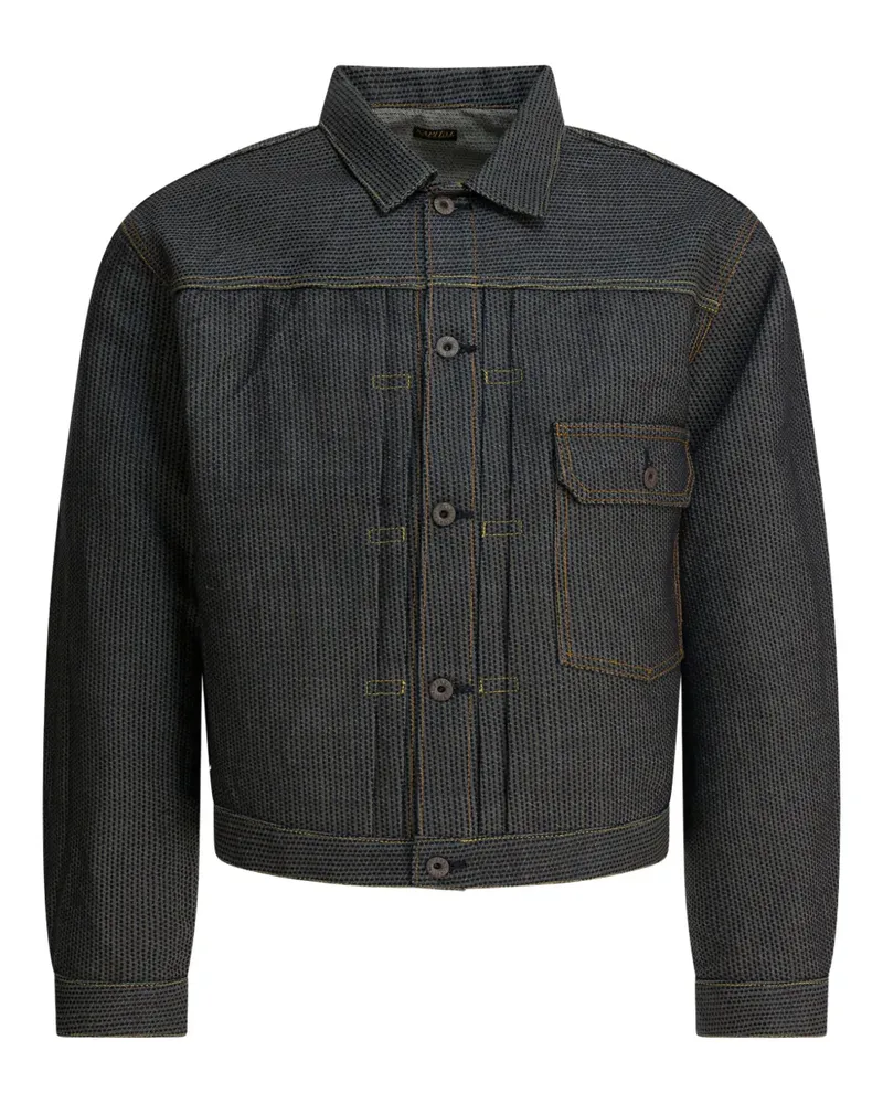 KAPITAL Jacke mit Ziernähten - Blau Blau