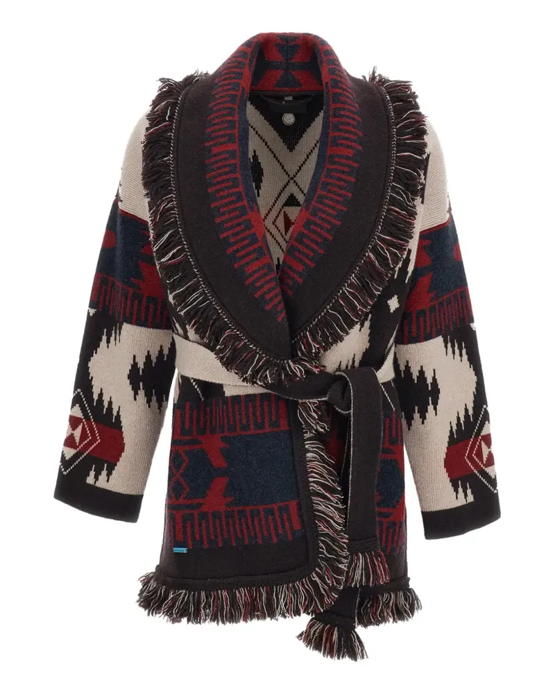 Alanui Icon Jacquard-Cardigan - Schwarz Schwarz